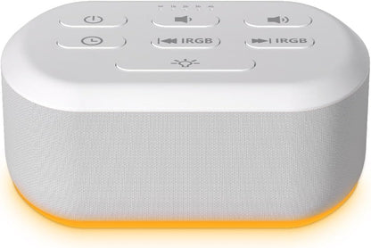 Brown Noise Sound Machine 30 Soothing Sounds White Noise Machine with 12 Night Light Colors Sleep Machine for Adults Baby Kids 36 Volume Levels Noise Canceling for Office Home Privacy
