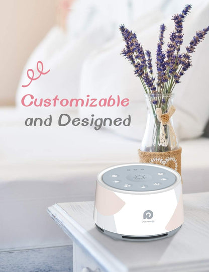 Dreamegg D1+ Sound Machine & Alarm Clock - Sound Machine for Sleep, White Noise Machine with 29 Soothing Sounds, Night Light, 0-100% Dimmable, White Noise Alarm Clock for Bedrooms Adults Baby
