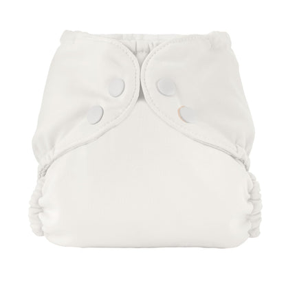 Esembly Cloth Diaper Cover - Reusable Swim Diaper, Waterproof, Breathable - Adjustable Outer Layer Over Absorbent Inner for Blowout Protection - Sea Glass, Size 2 (18-35lbs)