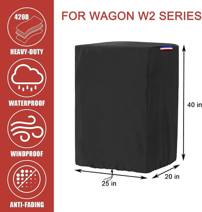Wagon Cover Compatible with Wonderfold Wagon W4 Original(Cover Only),Waterproof 420D Stroller Wagon Covers for Keenz Wagon Stroller 4 seater-29"L x 28"W x 43"H