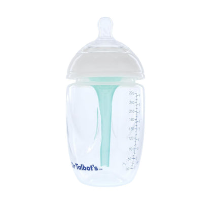 Dr. Talbot's Anti-Colic Bottles - 9 oz (2-Pack) - Baby Bottles for Newborn Babies 0+ Months - Self Sterilizing Newborn Bottles with Slow Flow Soft Flex Nipple and Advanced Venting System