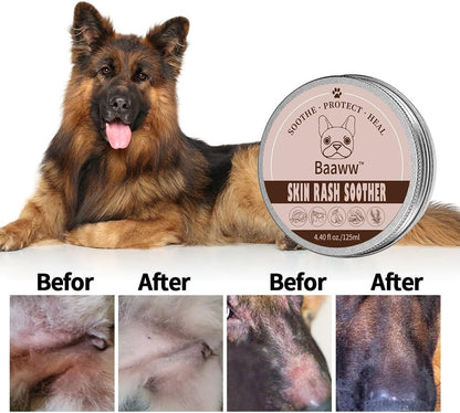 Dog Irritated Skin Relief - Hot Spot Soother Skin Treatment Moisturizer, Anti-Itch & Allergy Dog Lotion, All-Natural Rash Cream for Canines - Soothing Relief for Dry & Itchy Coat - Balm 2 oz