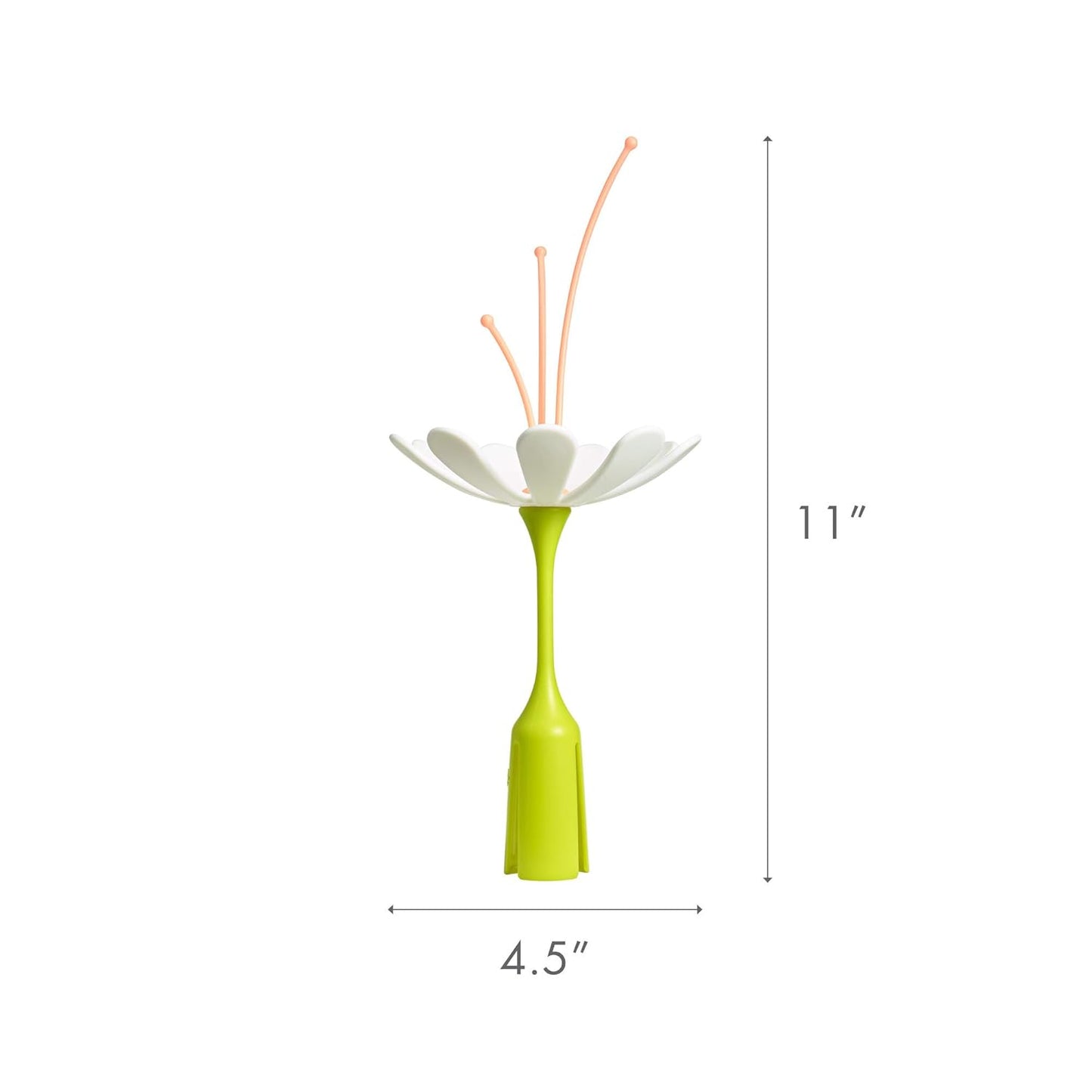 Boon Stem Drying Rack Accessory, White & Peach
