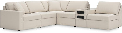 Signature Design by Ashley Modmax Coastal Press-Back Swivel Glider Rocker Recliner with Machine Washable Cover, Hidden Storage Compartments and 2 Bolster Pillows, Beige - Colors A