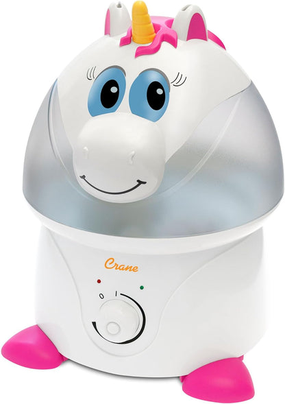Crane Cute Animal Humidifier for Kids Bedroom and Nursery, Ultrasonic Cool Mist, 1 Gallon, Auto Shut Off, Cool Mist Humidifier