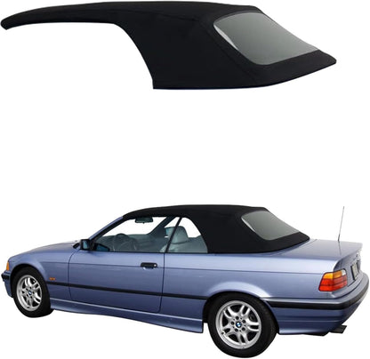 Sierra Auto Tops & Seats Convertible Top for 1994-1999 BMW 3 Series - Blue, Canvas, Cloth - Convertible Top Replacement with Plastic Window - BMW E36 Convertible Top, Complete Soft Top