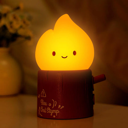 3pcs Cozy Campfire Nightlight Kits, Soothing Nature Sounds, White Noise Night Light for Baby Adult, Rechargeable, Cute Flame Lamp, Best Gift for Kids Bedrooms Camping Trips