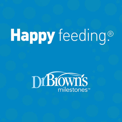 Dr. Brown's Milestones Narrow Sippy Bottle, 100% Silicone Soft Sippy Spout, 8oz/250mL, Flamingo & Bunny, 6m+