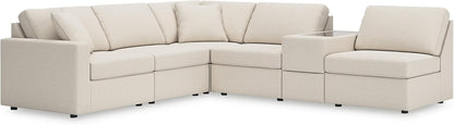 Signature Design by Ashley Modmax Coastal Press-Back Swivel Glider Rocker Recliner with Machine Washable Cover, Hidden Storage Compartments and 2 Bolster Pillows, Beige - Colors B