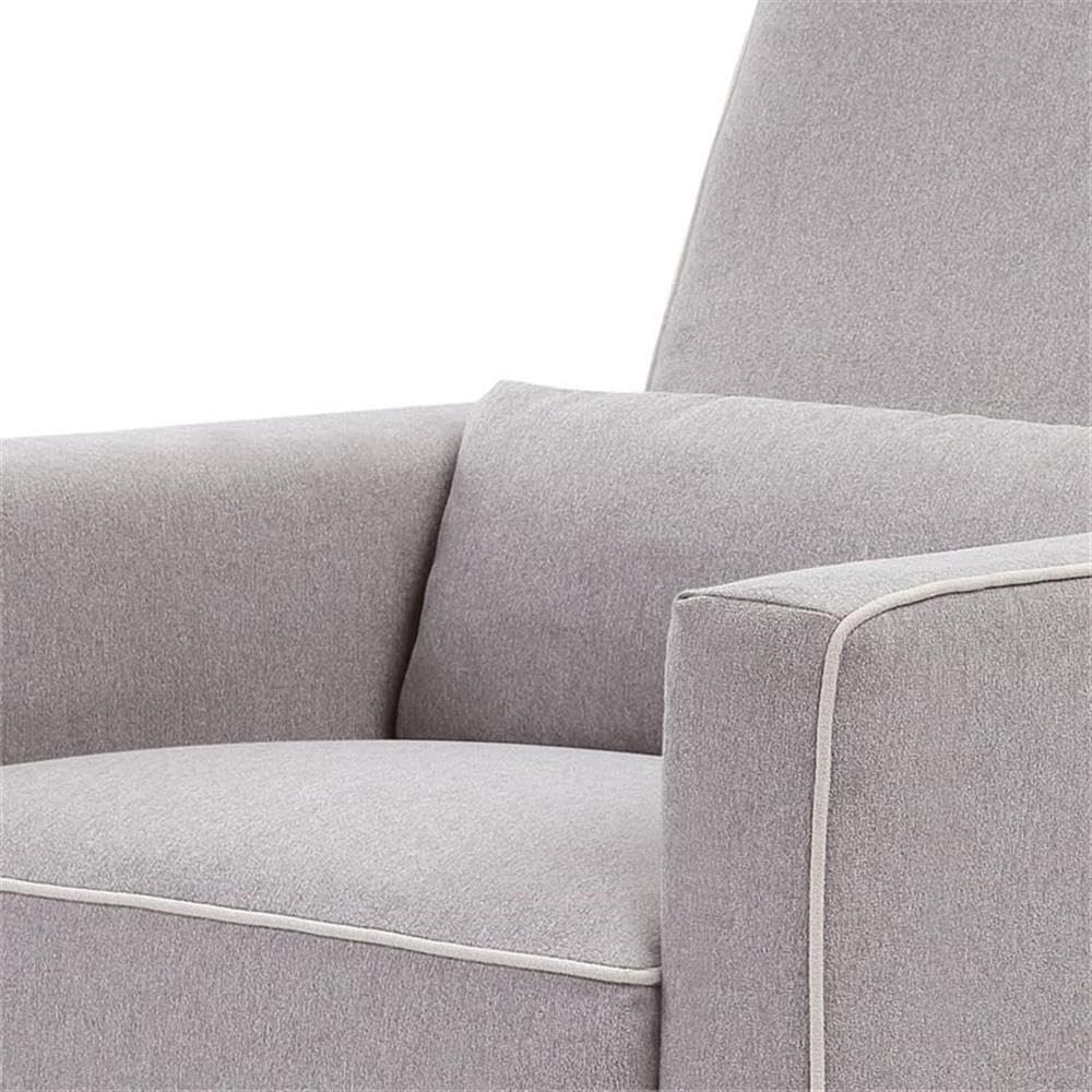 Davinci Piper 360° Swivel Rocker Recliner Chair - Glider Rocking Chair for Nursery and Living Room- GREENGUARD Gold, FSC & Certi-PUR US Certified - Ultra Comfy Glider Recliner Nursery Chair - Cream