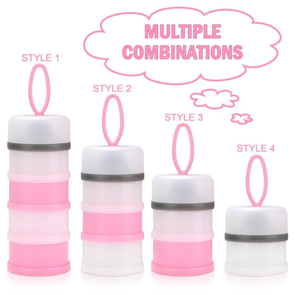 Accmor Baby Formula Dispenser On The Go, Stackable Formula Dispenser Formula Container to Go, Non-Spill Portable Milk Powder Kids Snack Storage Container, BPA Free