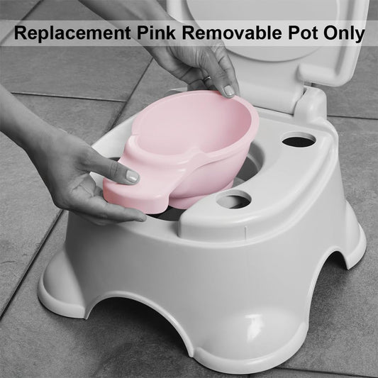 Replacement Part for Fisher-Price 3-in-1 Potty Seat Trainer HGW36 - Replacement Pink Removable Pot