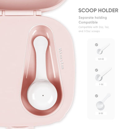Termichy Baby Formula Dispenser, Portable Formula Dispenser Container with Scoop and Carry Handle for Travel Outdoor Activities for Baby Infant, 500ml
