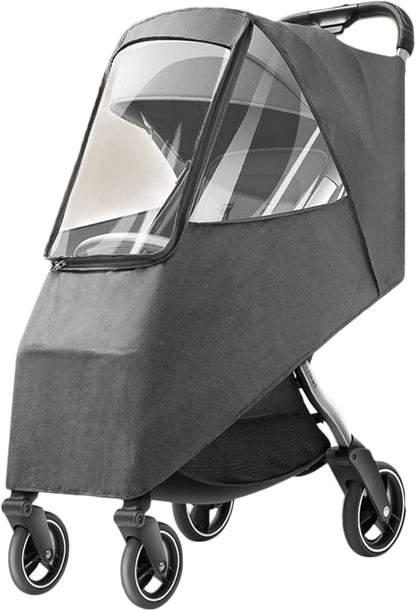 Keenso Stroller Rain Cover,Universal Travel Weather Breathable Baby Stroller Rain Cover (Gray)