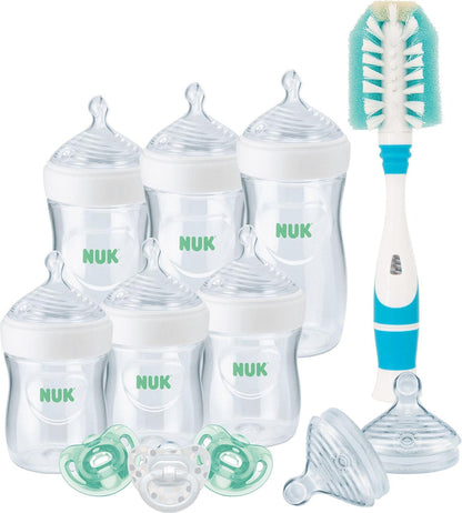 NUK Simply Natural Baby Bottles with SafeTemp Gift Set - Includes 4 Bottles