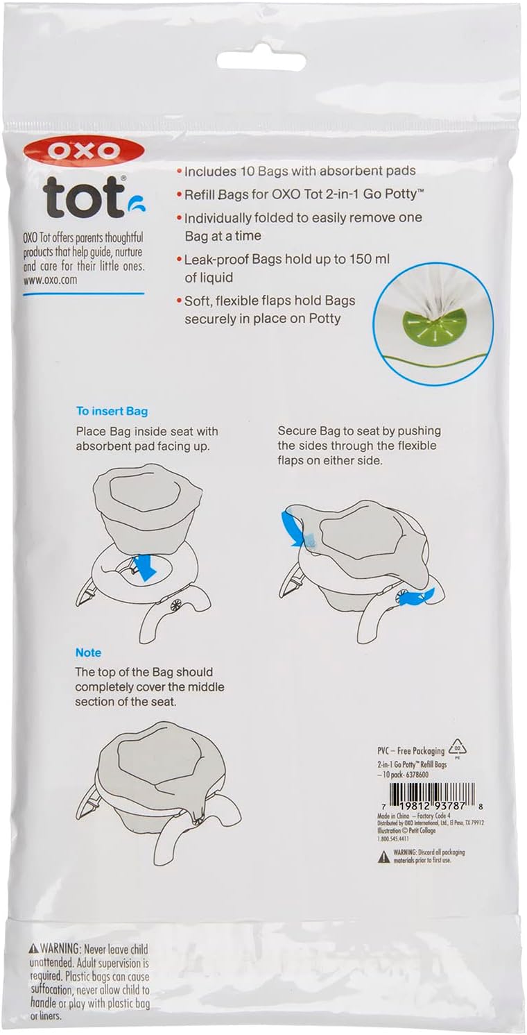 OXO Tot 2-in-1 Go Potty Refill Bags - 30 Pack