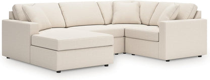 Signature Design by Ashley Modmax Coastal Press-Back Swivel Glider Rocker Recliner with Machine Washable Cover, Hidden Storage Compartments and 2 Bolster Pillows, Beige - Colors B