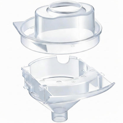 Remerry 1 Set Replacement Funnel Compatible with Baby Brezza Formula Pro Advanced Replacement Parts Funnel and Cover Compatible with Baby Formula Dispenser, Clear, Easy to Use and Clean