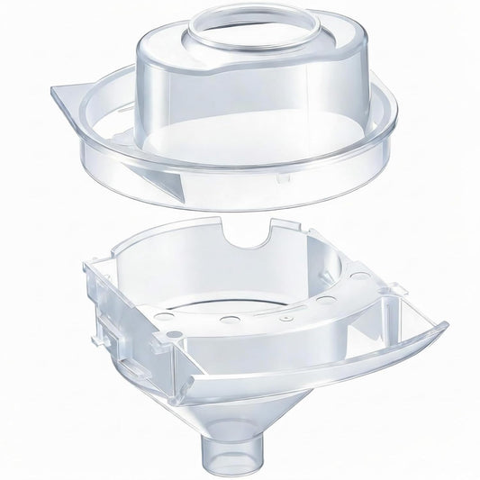Remerry 1 Set Replacement Funnel Compatible with Baby Brezza Formula Pro Advanced Replacement Parts Funnel and Cover Compatible with Baby Formula Dispenser, Clear, Easy to Use and Clean