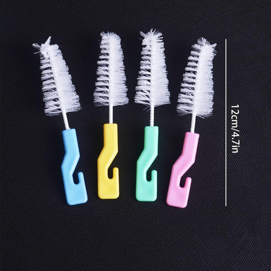 KuuGuu 20 PCS Bottle Nipple Cleaner Sponge Brush Hangable Pacifier Sponge Cleaning Small Brush Portable Baby Bottle Cleaner Brushes Comfortable Grip for Standard Nipples Scrubber, Nipples Brushes