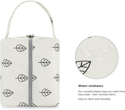 MOMIGO Wet Dry Bags for Baby Cloth Diapers - Waterproof Pod Hanging Diaper Bag Reusable, Washable for Baby Stroller, Diaper Bag, Breast Pump Parts, Travel Bag