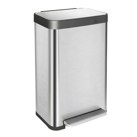Diaper Pail, Airtight Odor Control Baby Diaper Bin with Childproof Lock, Stainless Steel Garbage Pail with lid, 15 Liter/ 4 Gallon Compact Nursery Trash Can with Removal Inner Liner, Blue
