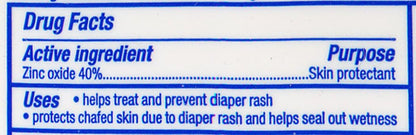 Desitin Maximum Strength Baby Diaper Rash Cream, 40% Zinc Oxide, Hypoallergenic No Added Parabens & Dyes, Protects & Relieves Baby’s Skin for Up to 12 Hours, Prevents Diaper Rash, 4.8 oz Tube