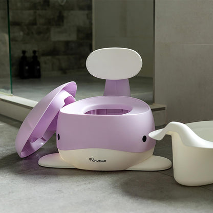 Kindsgut Whale Potty Training Toilet – Ergonomic Toddler Potty for Boys & Girls, Designed in Germany, Non-Slip & Easy Clean, Pigeon Blue