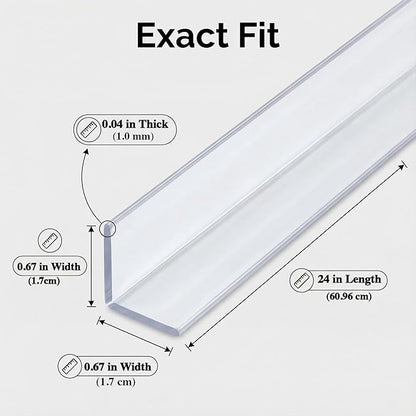 Clear Corner Protectors –Mini Self-Adhesive Baby Proofing Safety Bumpers for Walls, Furniture, Cabinets & Desks – Freely Spliced to Meet Your Needs (10PCS, 1.7x60.96cm/0.67x24in)