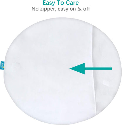 Bassinet Mattress Pad Cover for BCOL and bonbay Baby Bassinet Bedside Sleeper, 2 Pack, Waterproof Quilted Ultra Soft Surface