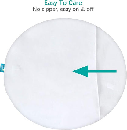 Waterproof Bassinet Mattress Pad Cover Compatible with Fisher Price On The Go Baby Dome, 2 Pack, Ultra Soft Surface, Breathable and Easy Care