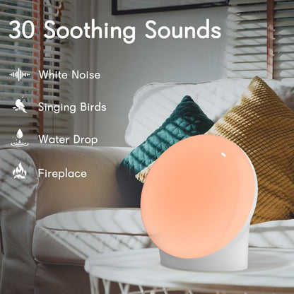 BrownNoise White Noise Machine with 30 Soothing Sounds 12 Colors Night Light and Sound Machine 36 Volume Levels 4 Timers and Memory Function 10 Adjustable Brightness Sleep Machine for Baby Adults Kids