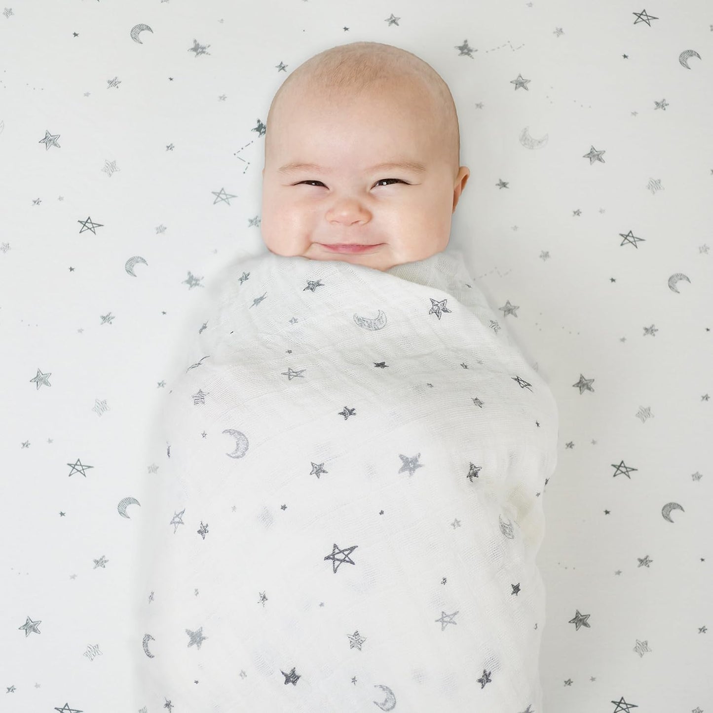 American Baby Company 100% Natural Cotton Fitted Pack and Play Sheet 39" x 27" - Soft & Breathable Pack N Play Sheet for Playpen, Playard & Mini Crib Mattress, Navy Whale, for Boys & Girls