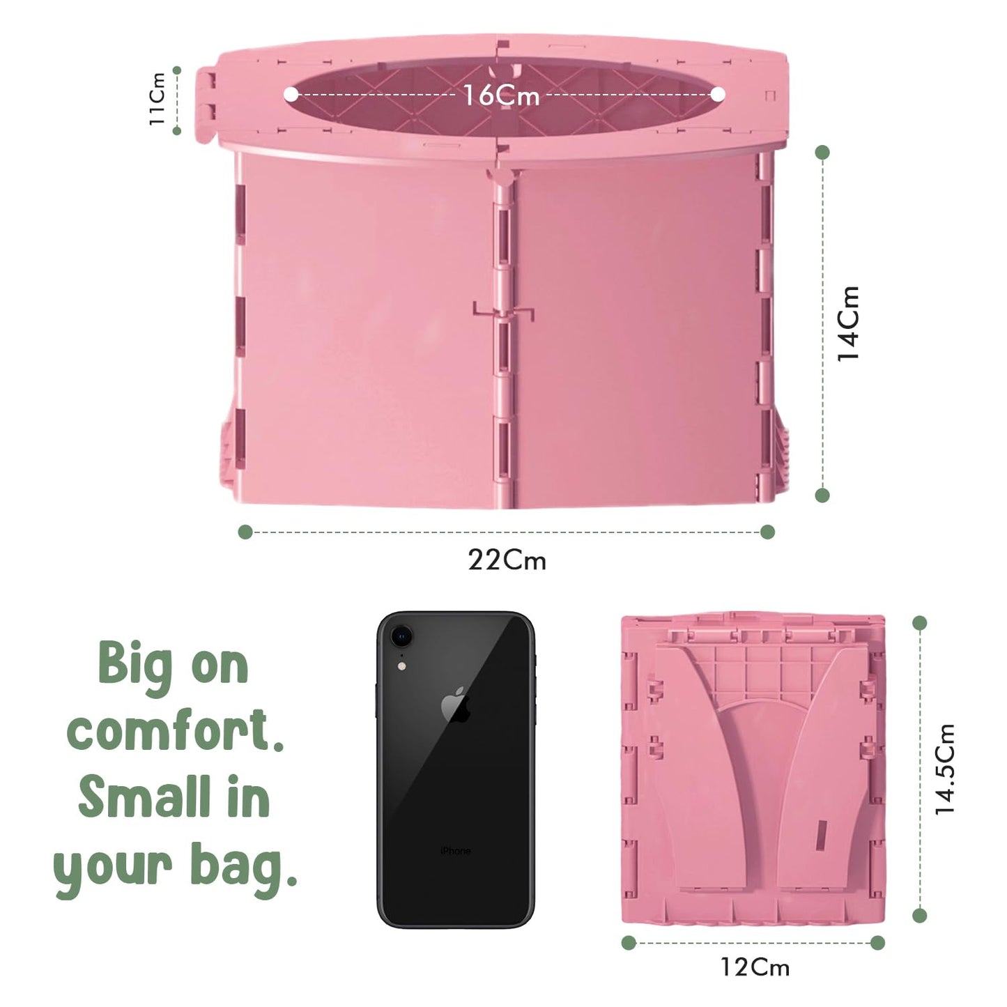 Teo - Portable Toddler Travel Potty – Foldable, Lightweight, Leak-Proof Toilet for Kids with Travel Bag & Disposable Liners – Compact Potty Chair for Home & On-the-Go Use (Sailboat Blue)