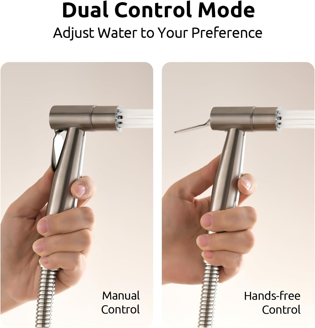 Arofa Handheld Bidet Sprayer for Toilet - 2 Pack Bidets Faucet for Existing Toilets Cloth Diaper Jet Sprayer, Stainless Steel Muslim Shower with Bidet Hose for Feminine Wash