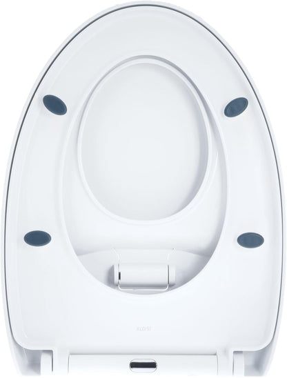 Nuby Family Toilet Seat - Built-in Potty Training Toilet Seat - Fits All Elongated Toilets - Secure and Wiggle-Free - Easy to Install and Remove