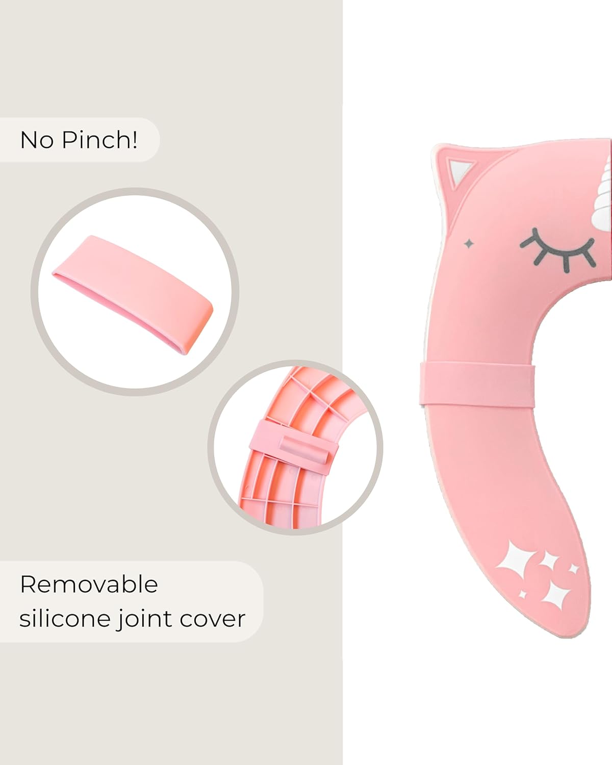 Hippypotamus Travel Potty Seat for Toddler - Folding Potty Training Seat - Portable Toilet Seat Cover for Baby & Kids (PINK Unicorn)