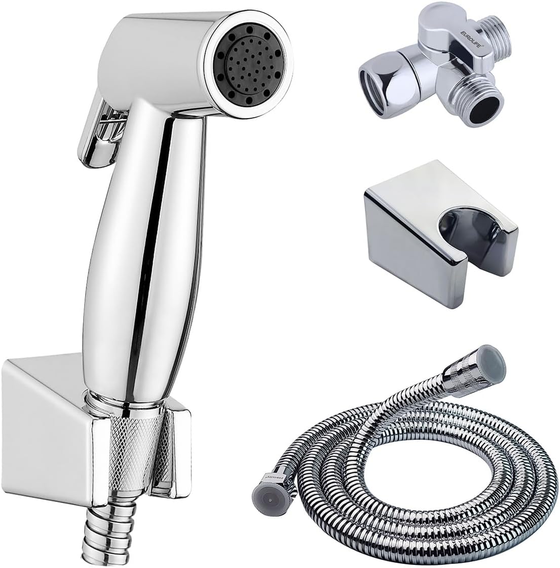Handheld Bidet Sprayer for Toilet, Lockable Push Button, ABS Bidet Sprayer Set with Hose & T-Valve, Easy Install - Niken Color