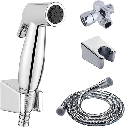 Handheld Bidet Sprayer for Toilet, Lockable Push Button, ABS Bidet Sprayer Set with Hose & T-Valve, Easy Install - Niken Color