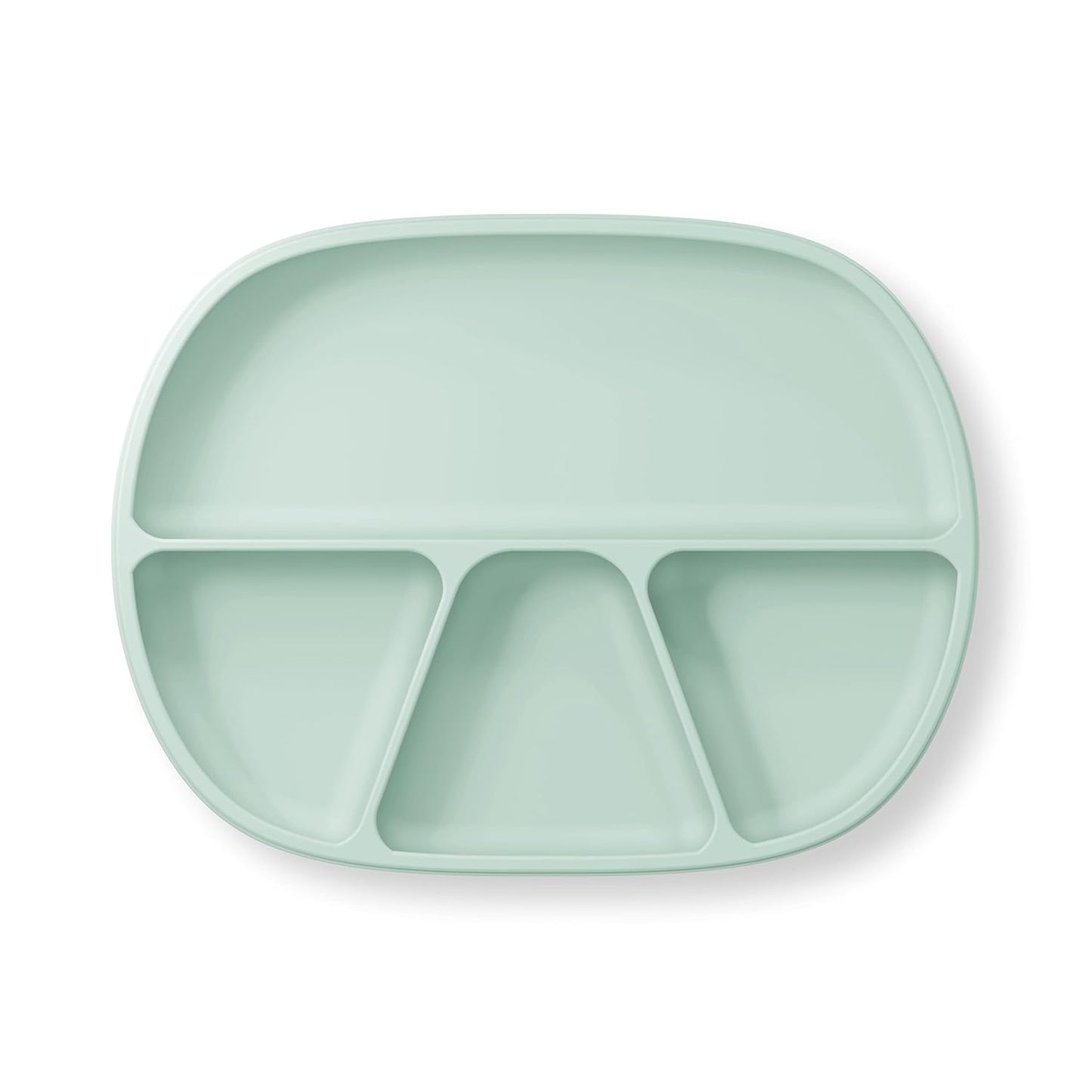 NUK Silicone Baby Tableware Bundle, Includes 1 Plate, 1 Bowl, 1 Cup, & 1 Spoon, Durable Suction Feature Helps Reduce Spills, Microwave-Safe, BPA-Free