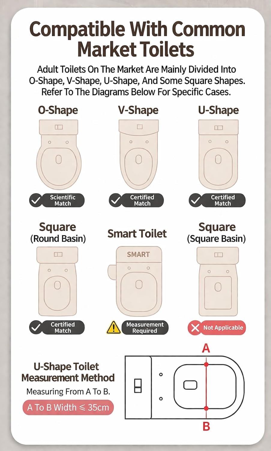 Kids Potty Training Toilet Seat with Step Stool Ladder, Bear Design, Adjustable Height, Non-Slip Steps, Soft PVC Cushion Seat with Handles (A-Pink)