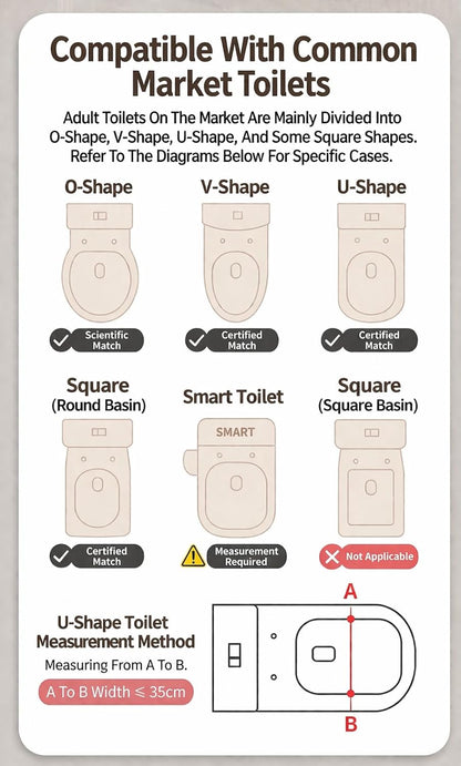 Kids Potty Training Toilet Seat with Step Stool Ladder, Bear Design, Adjustable Height, Non-Slip Steps, Soft PVC Cushion Seat with Handles (A-Pink)