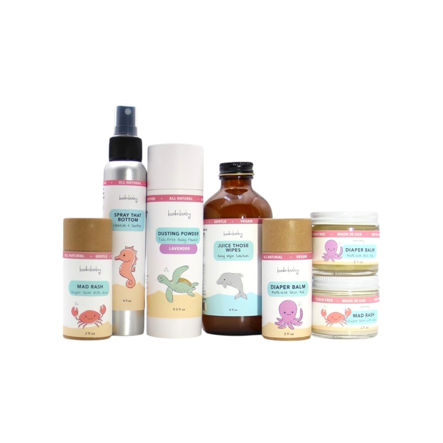Diaper Balm by Balm Baby – Natural Organic Diaper Rash Cream & Multipurpose Baby Skin Ointment with Organic Calendula, Vegan - Soothing, Healing, Moisturizing – Newborn Cradle Cap