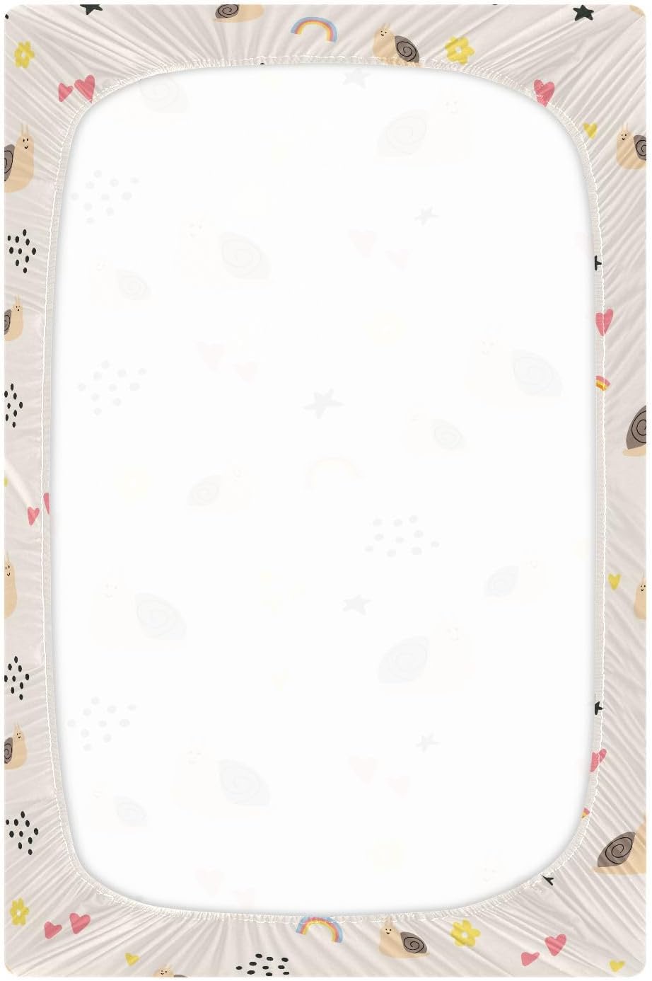 Fitted Crib Sheets Turtle Sea Horse Stretchy Portable Playard Sheets for Baby Toddler, Breathable Soft Mini Crib Mattress 39 x 27 in for Boys and Girls