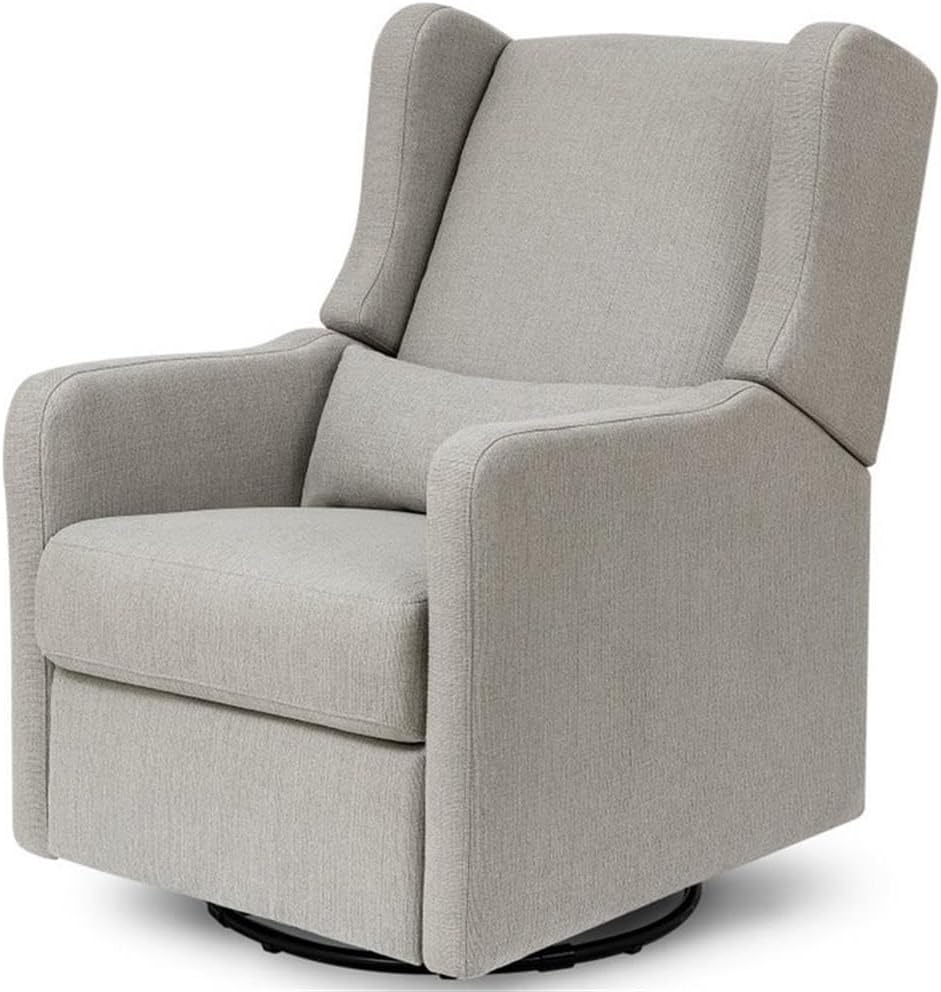 Davinci Carter's Arlo Recliner and Swivel Glider, Water Repellent & Stain Resistant, Greenguard Gold & CertiPUR-US Certified, Performance Forest Green Linen