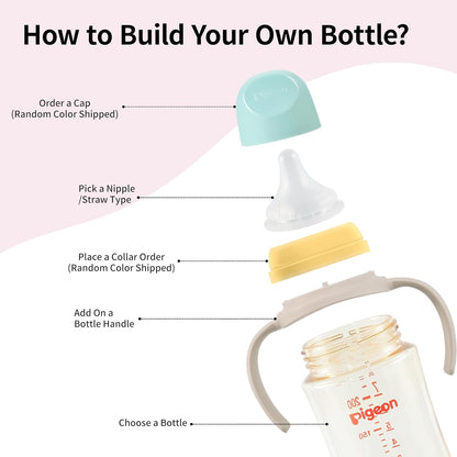 Pigeon PPSU Baby Bottle Replacement Body – 5.4 oz/160 ml, Wide Neck, Heat-Resistant, Drop-Proof, Durable, Easy to Clean, Perfect for Newborns, 1 Pack