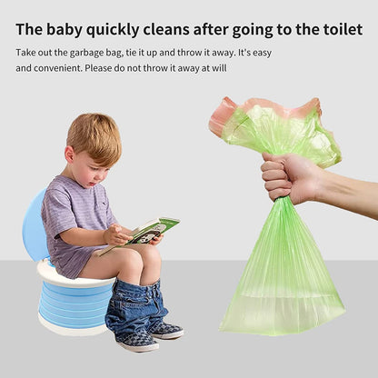 SunnySmile portable, foldable potty seat for toddler, Training Toilet Seat Emergency Toilet for Car, Camping, Outdoor, indoor (grey, small)