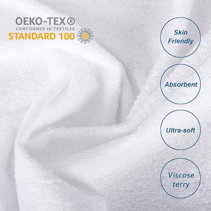 Moonsea Crib Mattress Protector Waterproof,Mattress Cover Protector, Smooth Top Mattress Protector for Kids, Breathable Skin Friendly and Noiseless Fitted Sheet,Viscose Terry Top,1 Pack
