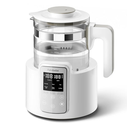 Instant Water Warmer, Baby Bottle Warmer with Faster Cooling Fan and LCD Display, Baby Milk Warmer, Electric Kettle with 6 Temperature Control Presets, Breastmilk Warmer, Boil Tea, Coffee