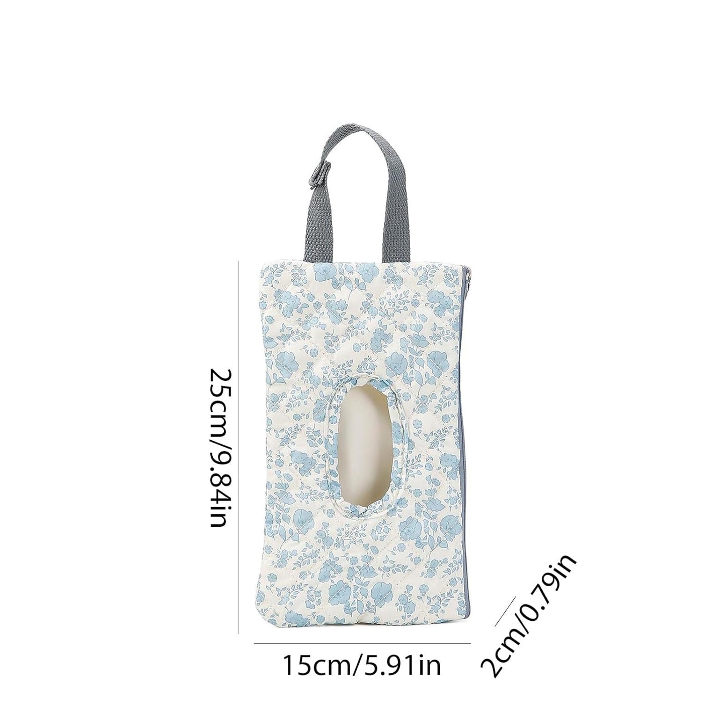 Quilted Baby Diaper and Wipes Pouch Portable Mommy Bag for Stroller Reusable Wipes Pouch with Lanyard for Casual Travel (Beige)